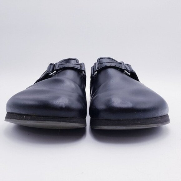 BIRKENSTOCK Unisex EU 42 Clogs Linz Super Shoe Natural Leather Black Chef Shoe - Picture 2 of 9